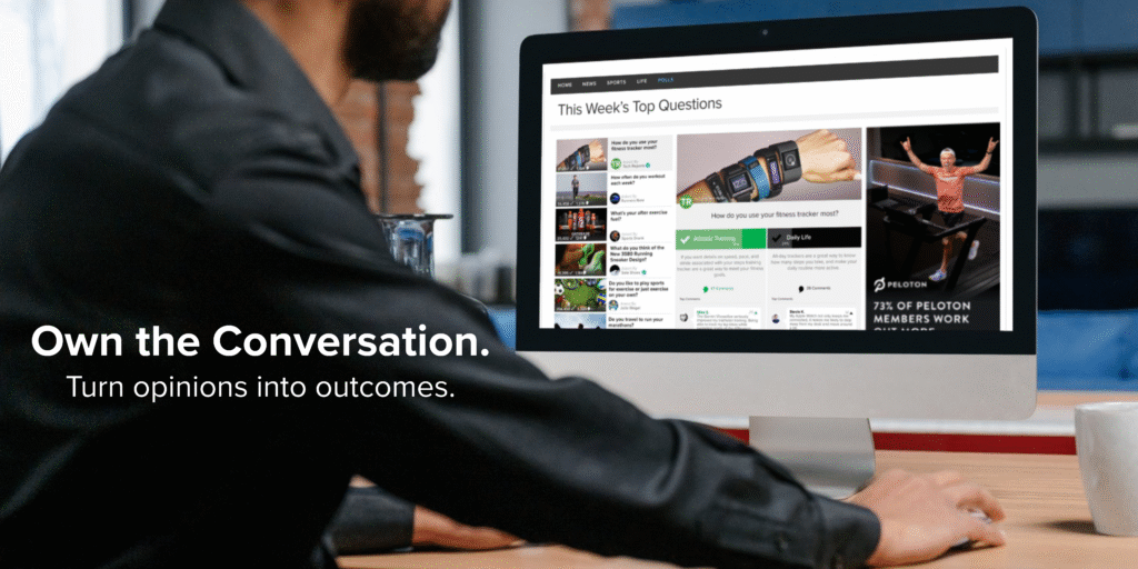 Man using SquareOffs on his desktop.